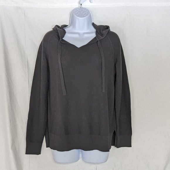 UV-resistant summer sweater hoodie dark grey Banana Republic petite medium EUC - Picture 1 of 8